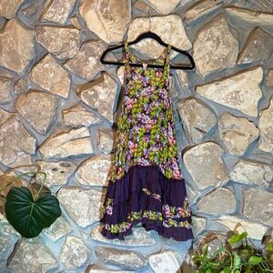 Oversized Ruffle floral slip dress Aso Selena Gomez